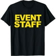 thumbnail image 1 of Event Staff TShirt in Yellow on Multiple Colors, 1 of 4