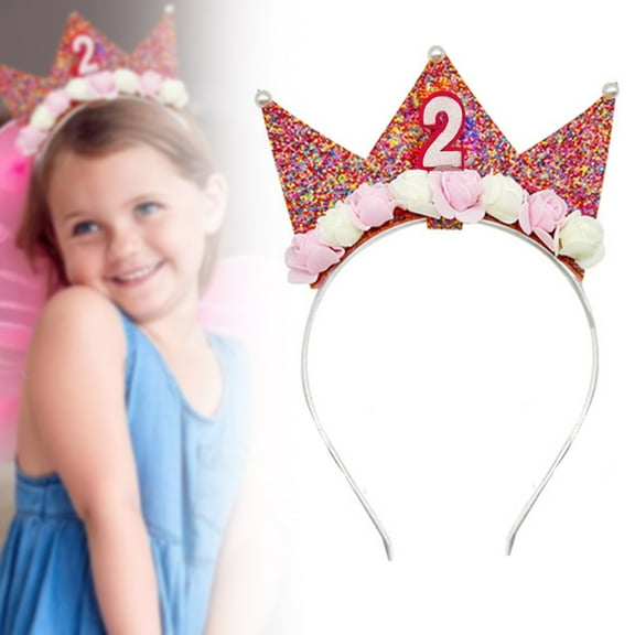Event & party supplies,Birthday Girl Headband Birthday Crown Headbands For Toddlers Girls Birthday Crown Glitter Birthday Girl