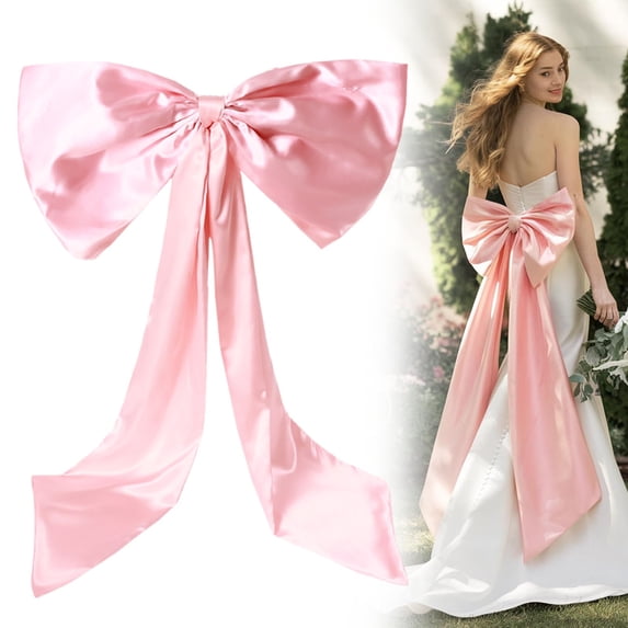 Event & party supplies,Large Bow For Room Decor 40x24 Inches Satin Ribbon Tie Birthday Decorations Giant Hanging Wall Decor For Ballerina Girls