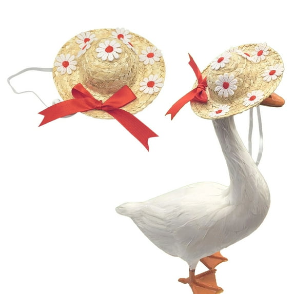 Event & party supplies,Summer Hats For Porch Geese Adorable Flower Hats Colorful Options With Ribbon Accents Perfect For Outdoor Decor & Stylish Farmhouse Accents