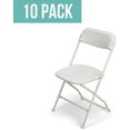 thumbnail image 1 of EventStable TitanPRO White Plastic Folding Chair - Lightweight Foldable Outdoor Chair - Durable Patio Chairs - Chair Set for Parties Banquet - 10 Pack, 1 of 1