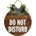 thumbnail image 1 of Eveokoki 11" Do Not Disturb Door Hanger Sign, Do Not Disturb Sign & Welcome Sign-Double-Sided Wooden Door Sign for Home, Offices, Clinics, Hotels, 1 of 5