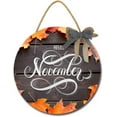 thumbnail image 1 of Eveokoki 11" Hello November Sign Farmhouse Door Signs for Wreaths Porch,Outdoor Signs For Porch, Wreaths For Front Porch Door Home Office Wall Decorationsin, 1 of 5