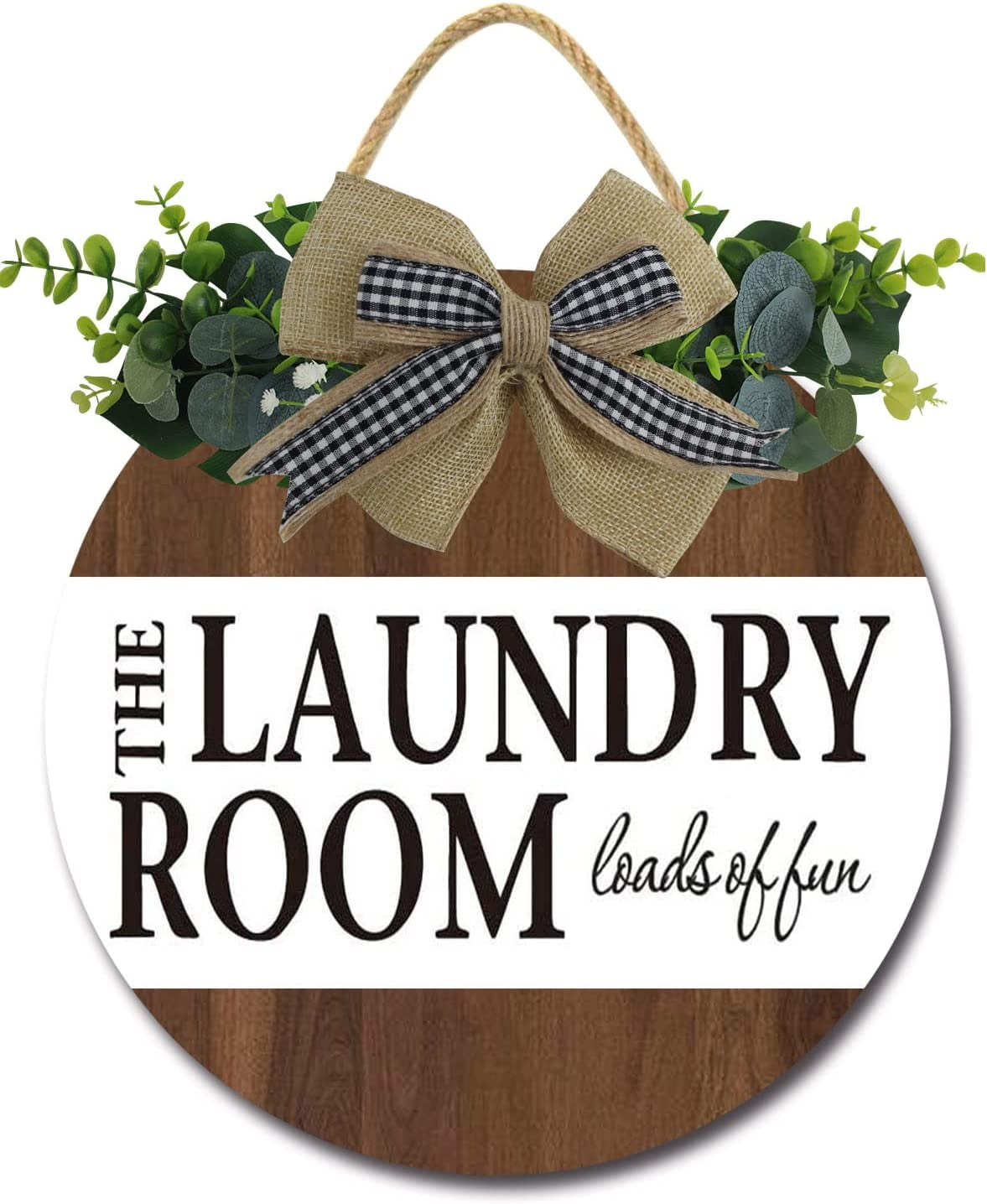 Plaque en métal vintage « The Laundry Room Loads of Fun » - Plaque en