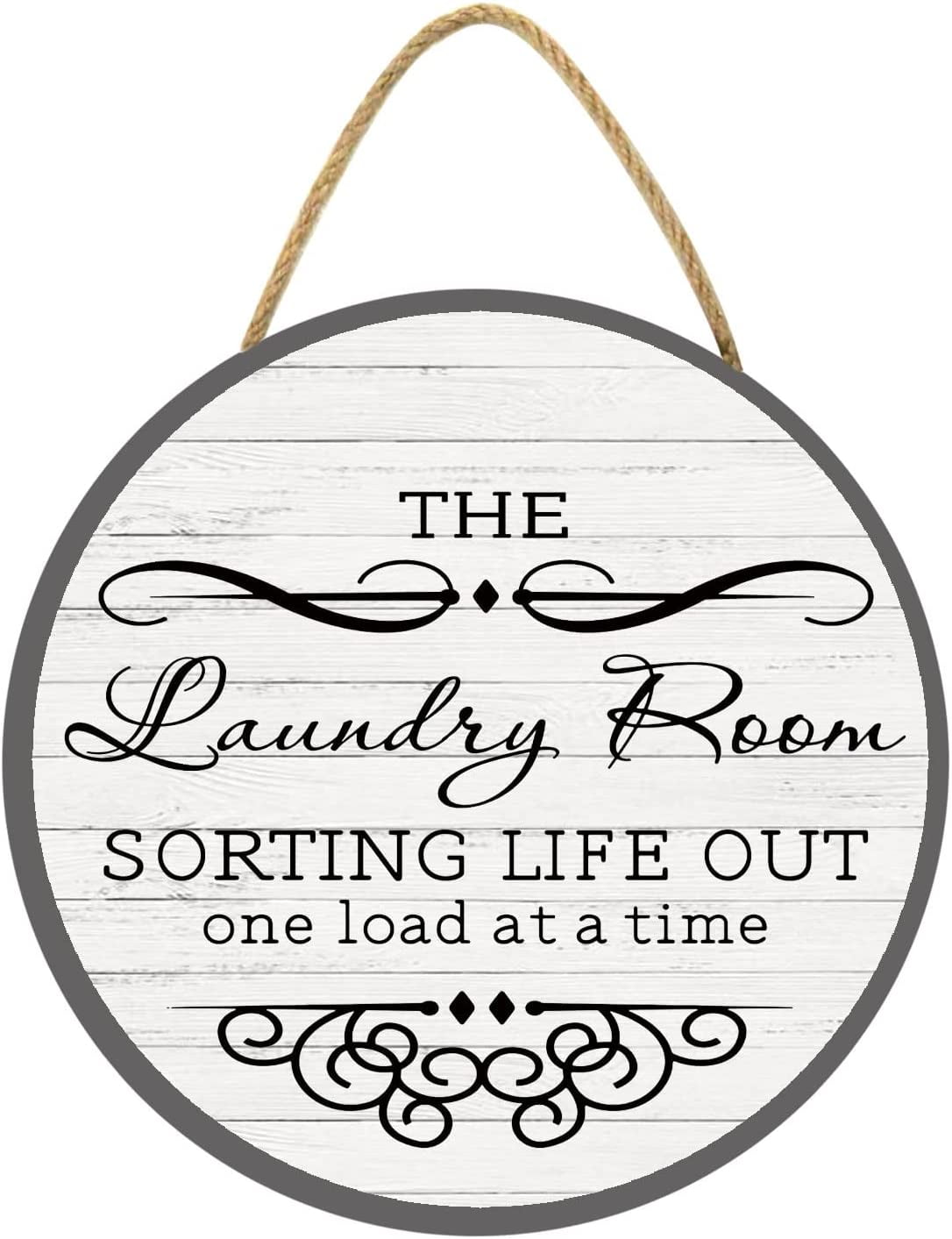 Eveokoki 11" Laundry Room Signs, Laundry Room Sorting Life Out One Load