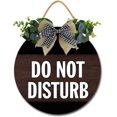 thumbnail image 1 of Eveokoki 12" Do Not Disturb Door Hanger Sign, Do Not Disturb Sign & Wooden Door Sign for Home, Offices, Clinics, Law Firms, Hotels, 1 of 5