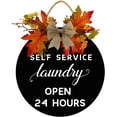 thumbnail image 1 of Eveokoki 12" Laundry Open 24 Hours Self Service Laundry Room Decor,Laundry Room Signs,Laundry Sign,Laundry Room,Laundry Room Art,Laundry Room Prints,Laundry Poster,Home Decor, 1 of 5