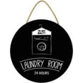 thumbnail image 1 of Eveokoki 12" Laundry Room 24hours,Laundry Room Decor Laundry Room Wooden Sign Funny Sign Wall Plaque Rustic Farmhouse Laundry Wall Decor Vintage Bathroom, 1 of 5