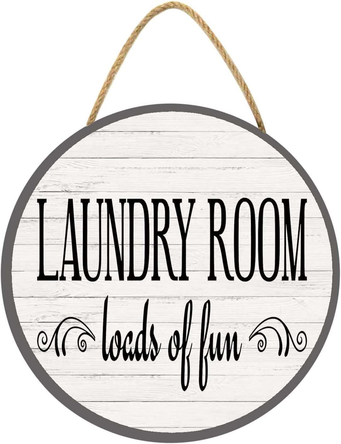 Eveokoki 12" Laundry Room Decor And Accessories, Laundry Room Loads Of ...