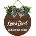 thumbnail image 1 of Eveokoki 12" Out To Lunch Signs For Office Door, Lunch Break Please Do Not Disturb Wood Door Sign For Dining Break Room,Food Kitchen,Office Work,Wood Sign,Business Sign, 1 of 5