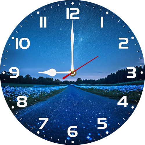 Eveokoki 12 inch Vintage Wood Under A Bright Starry Night Sky Wall ...