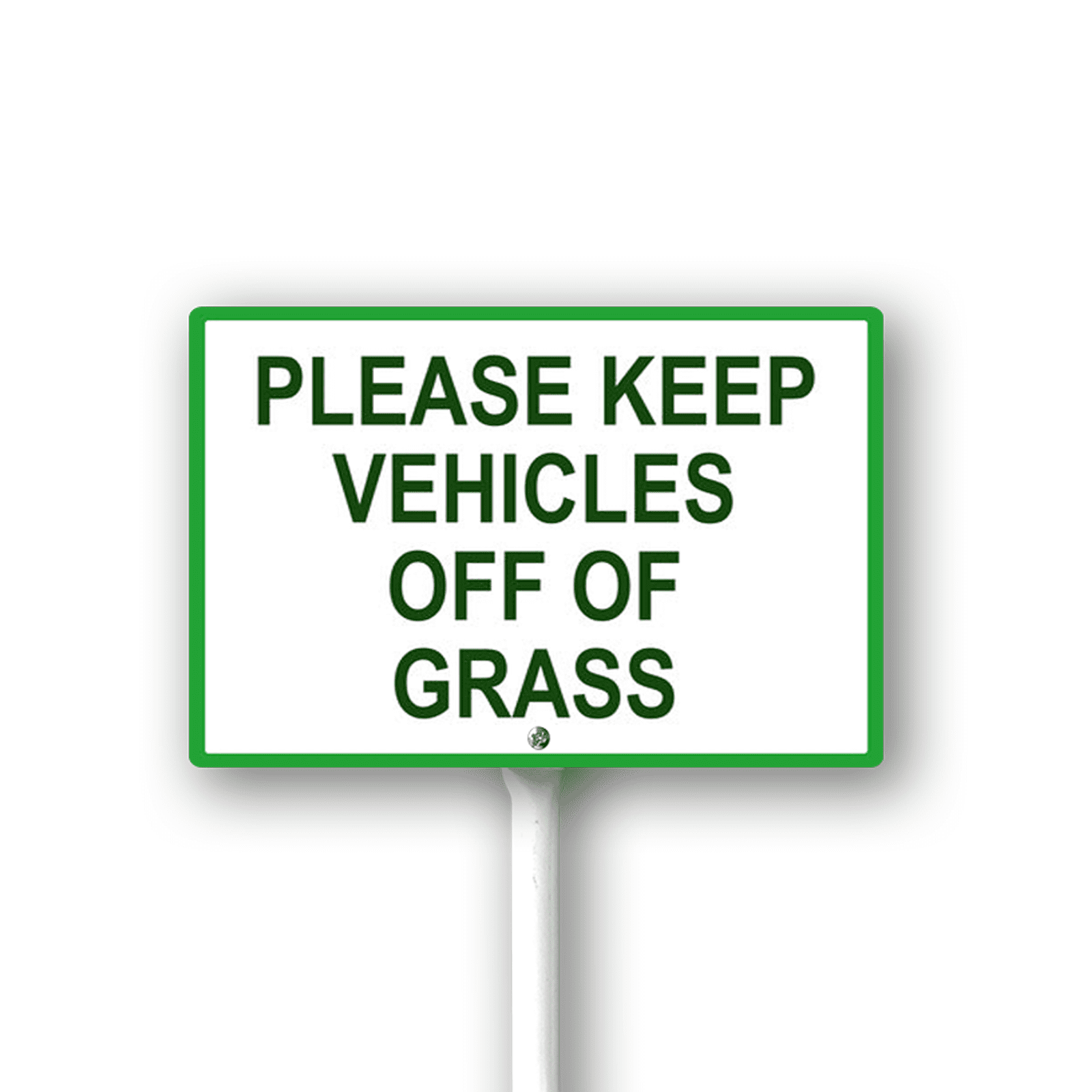 Eveokoki 12X8Inch Please Do Not Drive Or Park On The Grass Aluminum ...