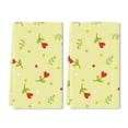 thumbnail image 1 of Eveokoki 2 Pcs Flower Spring Kitchen Towels Flowers And Leaves Kitchen Dish Towels Kitchen Dish Cloths Fast Drying Kitchen Decor for Home Cooking Baking, 16 x 24 Inch, 1 of 5