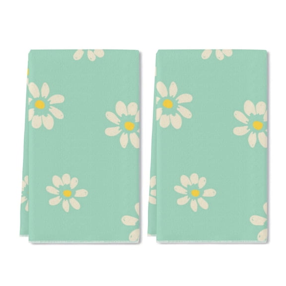 Eveokoki 2 Pcs Flower Spring Kitchen Towels Vintage Floral Kitchen Dish Towels Kitchen Dish Cloths Fast Drying Kitchen Decor for Home Cooking Baking, 16 x 24 Inch