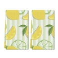 thumbnail image 1 of Eveokoki 2 Pcs Kitchen Towels Lemons Kitchen Dish Towels Kitchen Dish Cloths Fast Drying Kitchen Rug Kitchen Decor for Home Cleaning Cooking Baking, 16 x 24 Inch, 1 of 5