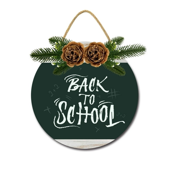 Eveokoki Back To School Door Sign Classroom Door Hanger Back to School Decorations for Pre School,Elementary and Middle School，Wreaths Decor Sign Front Door