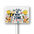 thumbnail image 1 of Eveokoki Bee Habitat No Mow Zone Sign with Metal Stake 8 x 12 Inches No Mow May Yard Sign No Mow Signs Aluminum ​Garden Signs Outdoor for Lawn Yard Garden Decor, Easy to Install, 1 of 5