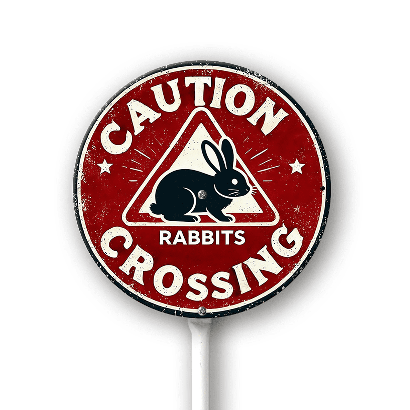 Peta Sign Only Rabbit Eveokoki Caution Rabbits Crossing Sign With Stake For Neighborhoods ...