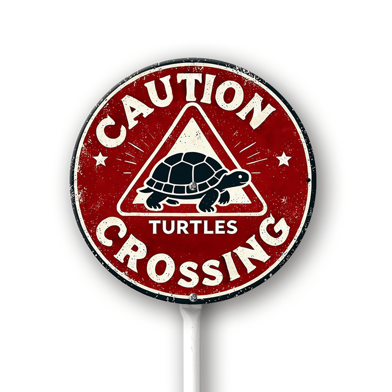 Eveokoki Caution Turtle Crossing Sign With Stake For Neighborhoods Yard ...