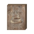 thumbnail image 1 of Eveokoki Coffee Welcome Box Sign Wood Box Sign Funny Coffee Bar Signs Wood Farmhouse Coffee Wall and Tabletop Decoration for Home Housewarming Coffee Bar 8"x6", 1 of 5