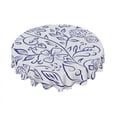 thumbnail image 1 of Eveokoki Colorful Tablecloth Round 60 Inches Tablecloth Waterproof Polyester Washable Table Cover with Wildflower Design Table Cloth for Kitchen Dining Room Picnic Patio Party, 1 of 5