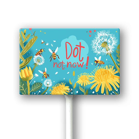 Eveokoki Do Not Mow Sign with Metal Stake 8 x 12 Inches No Mow May Yard Sign No Mow Signs Aluminum Garden Signs Outdoor for Lawn Yard Garden Decor, Easy to Install