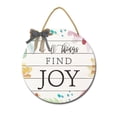 thumbnail image 1 of Eveokoki Door Decor In All Things Find Joy Sign for Front Door Porch Decorations Farmhouse Sign Hanging Rustic Home Decorations Wall Decor, 1 of 6