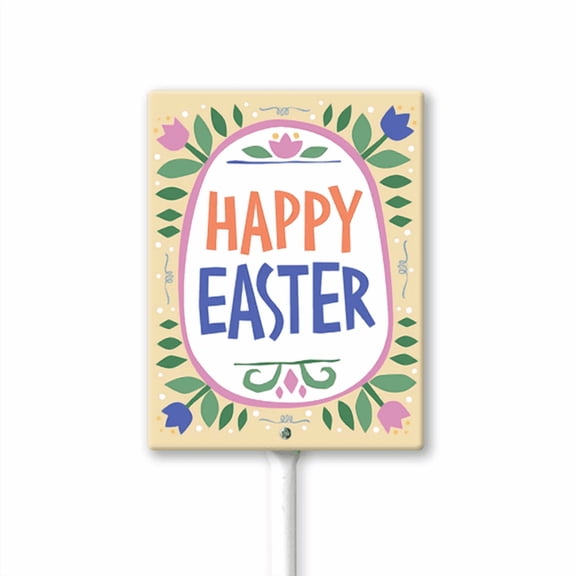 Eveokoki Easter Decorations Outdoor Happy Easter Yard Decor Religious Easter Yard Signs Waterproof Christian Cross Lawn Stakes for Outside Church Home Garden Porch Party Supplies