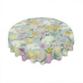 thumbnail image 1 of Eveokoki Easter Round Tablecloth 60 inch Diameter Funny Easter Rabbits Table Cloths Spill Proof Wrinkle Table Cloth for Kitchen Dining Decoration Holiday Parties, 1 of 5