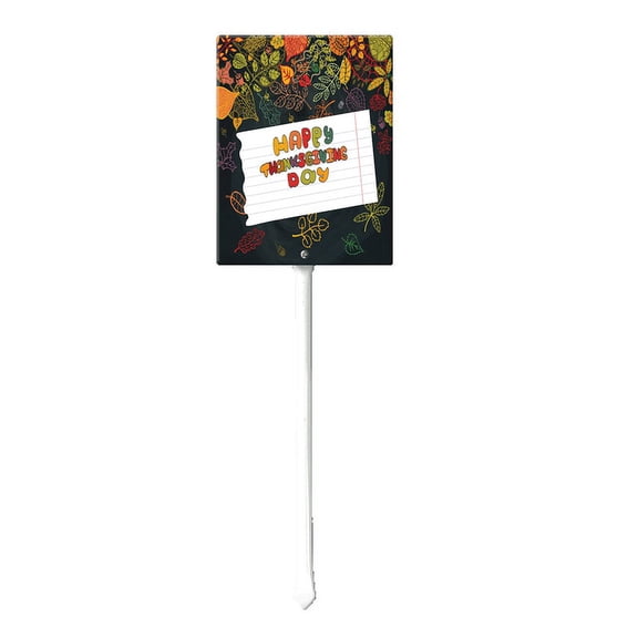 Eveokoki Fall Harvest Aluminum Happy Thanksgiving Day Stakes Yard Decorations 17.6''H, Home Garden Patio Lawn Yard Decor Fall Harvest Thanksgiving Outdoor Decorations