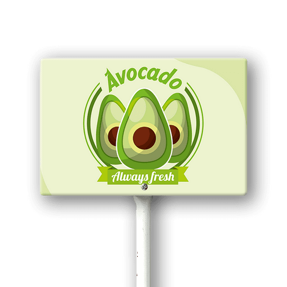 Eveokoki Farming Vegetable Garden Sign Avocado Always Fresh 12"x8" Rectangle Aluminum Garden Sign Vegetable Flowers Funny Garden Stakes Tags Decorations