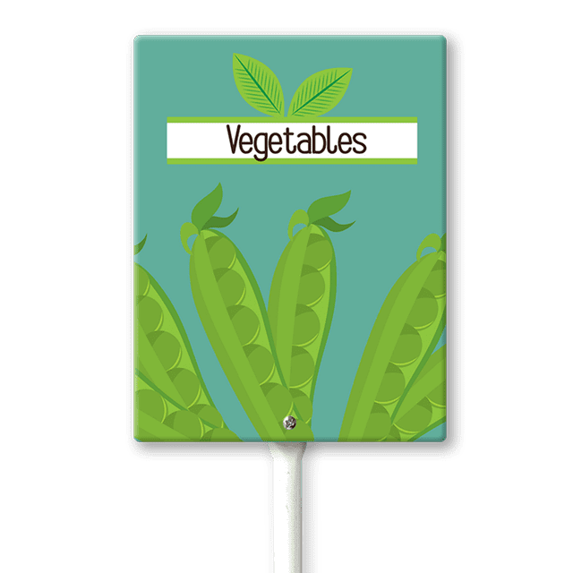 Vegetable Sign Eveokoki Farming Vegetable Garden Sign Beans Sign with Stake 4.6x6inch ...
