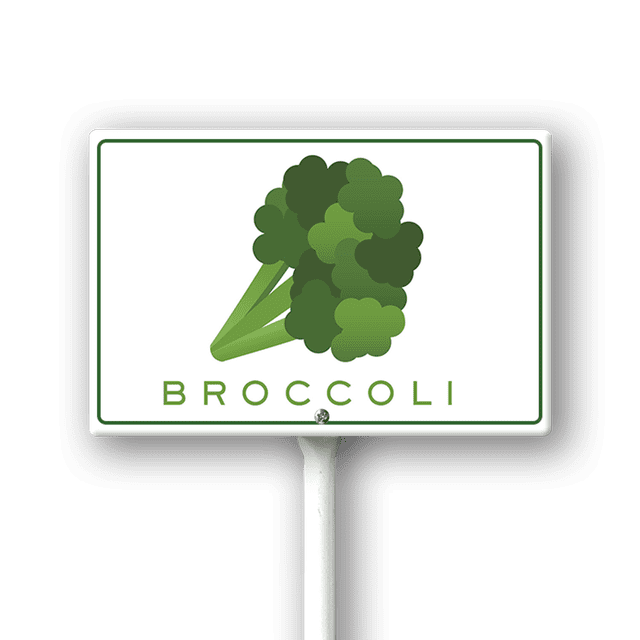 Eveokoki Farming Vegetable Garden Sign Broccoli 12