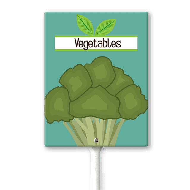 Eveokoki Farming Vegetable Garden Sign Broccoli Sign with Stake 7x8 ...
