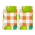 thumbnail image 1 of Eveokoki Fruit Kitchen Towels Dish Towels, 16 x 24 Inch Tartan Plaid And Green Apple Ultra Absorbent Drying Cloth Tea Towels for Cooking Baking Set of 2, 1 of 5