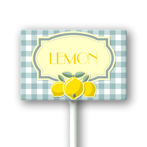 Eveokoki Fruit Signs For Garden With Stake Lemon Yard Sign Vegetable Garden Label Stakes Plant Markers For Outdoor Plants Waterproof 12x8inch Nursery Garden Fruit Outdoor Sign