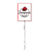 Eveokoki Fruit Signs For Garden With Stake Pomegranate Yard Sign Vegetable Garden Label Stakes Plant Markers For Outdoor Plants Waterproof 6x4.6inch Nursery Garden Fruit Outdoor Sign