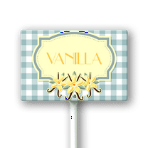 Eveokoki Fruit Signs For Garden With Stake Vanilla Yard Sign Vegetable Garden Label Stakes Plant Markers For Outdoor Plants Waterproof 12x8inch Nursery Garden Fruit Outdoor Sign