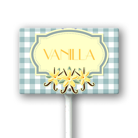 Eveokoki Fruit Signs For Garden With Stake Vanilla Yard Sign Vegetable Garden Label Stakes Plant Markers For Outdoor Plants Waterproof 12x8inch Nursery Garden Fruit Outdoor Sign