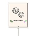 thumbnail image 1 of Eveokoki Garden Signs For Vegetables With Stake Brussels Sprouts Garden Signs For Outside For Vegetables Labels For Garden Signs 8x12inch Flowers Funny Garden Stakes Tags Decorations, 1 of 5