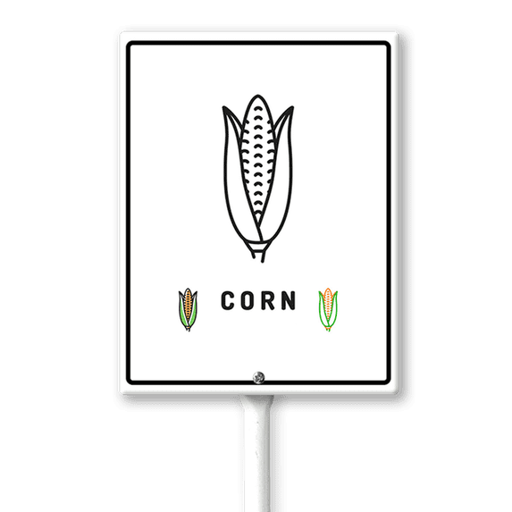 Eveokoki Garden Signs For Vegetables With Stake Corn Garden Signs For Outside For Vegetables Labels For Garden Signs 7x8.8inch Flowers Funny Garden Stakes Tags Decorations