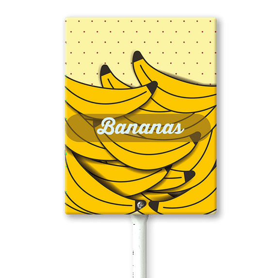 Eveokoki Garden Signs For Vegetables With Stake Banana Garden Signs For Outside For Vegetables Labels For Garden Signs 4.6x6inch Flowers Funny Garden Stakes Tags Decorations