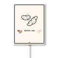 thumbnail image 1 of Eveokoki Garden Signs For Vegetables With Stake Potato Yam Garden Signs For Outside For Vegetables Labels For Garden Signs 4.6x6inch Flowers Funny Garden Stakes Tags Decorations, 1 of 5