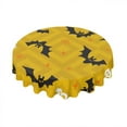 thumbnail image 1 of Eveokoki Halloween Tablecloth Halloween Bats And Skulls Tablecloth Washable Round Tablecloth 60 Inch Reusable Table Cloth for Home Party Dining Table Decor, 1 of 1