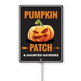 thumbnail image 1 of Eveokoki Halloween Yard Sign Pumpkin Patch Decorations Yard Signs Decorative Garden Stakes Aluminum Outdoor Lawn Signs for Halloween Party Yard Lawn Garden Decorations, 1 of 5