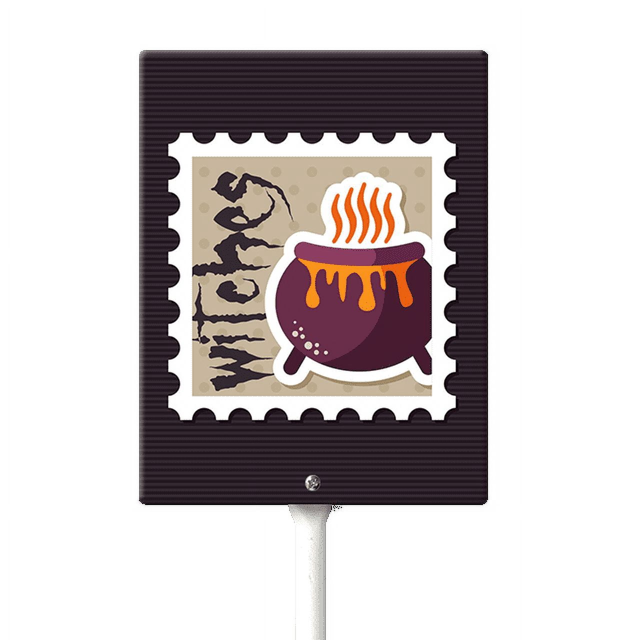Eveokoki Halloween Yard Sign Witch Cauldron Decorations Yard Signs ...