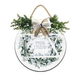 thumbnail image 1 of Eveokoki Happy Passover - Hanging Porch Pesach Jewish Holiday Party Outdoor Decorations - Front Door Decor - 11x11Inches, 1 of 5