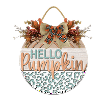 Eveokoki Hello Pumpkin Hanging Sign Front Door Decor Fall Decorative Wooden Sign Rustic Porch Decoration for Home Office Garden Farmhouse 11 Inch