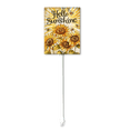 thumbnail image 1 of Eveokoki Hello Sunshine Summer Garden Yard Sign 4.6×6 Inch Aluminum Grass Lawn Sign With Stake for Outside Sunflower Seasonal Holiday Decorative Yard Decoration, 1 of 1