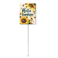 thumbnail image 1 of Eveokoki Hello Sunshine Summer Garden Yard Sign 8×12 Inch Aluminum Grass Lawn Sign With Stake for Outside Sunflower Seasonal Holiday Decorative Yard Decoration, 1 of 1